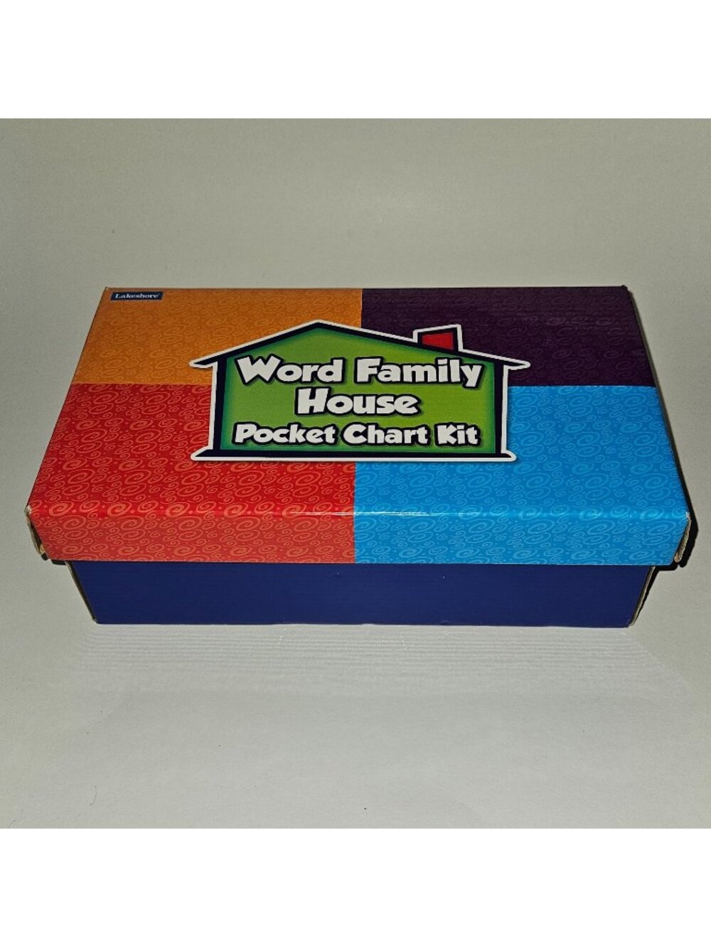 Lakeshore Word Family House Pocket Chart Kit Flash Cards Picture Sound READ